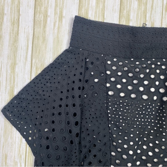 Kimora Lee Simmons Black Perforated Pencil Skirt - Picture 3 of 8